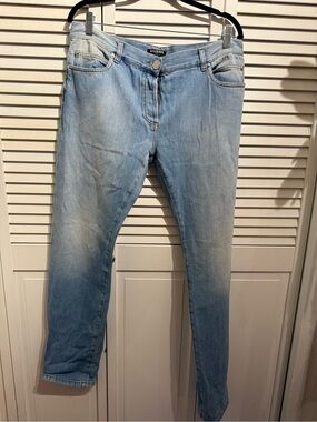 Balmain Light Blue Skinny Jeans